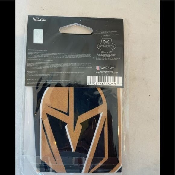 NHL Golden Knights Face Covering Mask 2-Ply Barrier Washable Reusable One Size - Picture 2 of 8